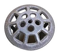 Drenaggio Grate Cover - Round Cast Iron Strainer, Atrium Water Filter Guard, Strong Debris Blocking Scarico Protector | Reliable Weatherproof Plumbing Accessory For Terrace Courtyard Sidewalk