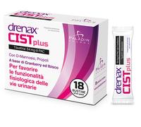 Drenax Forte Cist Plus Integratore Alimentare per Funzione Urinaria e contro le Cistiti, 18 Stick pack, 03723