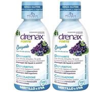Drenax Forte Originale Con Mirtillo E Uva 300 Ml 2x300 ml Soluzione or