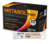 Paladin Pharma Integratore alimentare Drenax Metabol Fast – Controllo del peso – 20 stick
