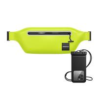 Drench Marsupio impermeabile al 100% con custodia galleggiante per telefono, marsupio impermeabile per nuoto, canottaggio, SUP, snorkeling, IPX8, marsupio + supporto per telefono, giallo