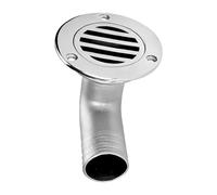 DrendeSol - Coperchio di scarico in acciaio inox da 1,5 Po, drenaggio del suolo attraversato lo scafo della barca di yacht, drenaggio ponte esterno resistente alla rete anti-ostruzione