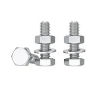 Drenky 10 Pezzi Bullone Con Dado E Rondelle M6 X 25 mm Bullone Esagonale E Dadi M6 Viti a Macchina Acciaio Inox A2 V2A Set Di Viti Esagonali, DIN933 / DIN934 / DIN125