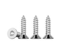 Drenky 100 pezzi M4 x 16 Viti Truciolari Torx Viti autofilettanti in acciaio inossidabile 304 autoperforanti per legno Quinconce standard Filettatura intera Fermo per legno
