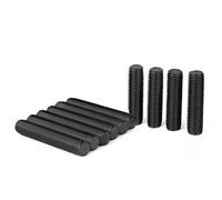 Drenky Barra Filettata Professionale (10 Pezzi M6x60mm) - Nero in Acciaio Inox A2 V2A, Barre Filettate DIN976 per Costruzioni e Montaggi