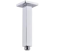 Drenky Braccio Soffione Doccia, 8 Pollici Quadrato Prolunga per Doccia in 304 Acciaio Inossidabile Con Flangia Universale Connettore G1/2 per Doccia, Cromo