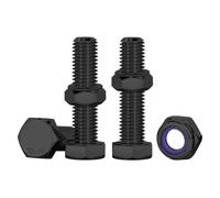 Drenky Bulloni e Dadi Nero M6, 10 Pezzi Bulloneria Bulloni E Dadi M6 X 30 mm Set Di Viti Con Dadi Autobloccanti Acciaio Inox A2 V2A Set Di Dadi E Bulloni Per Macchinari, Mobili, Stampa 3D, Auto