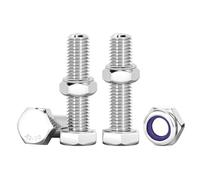 Drenky Di Viti con Dadi Autobloccanti M6 X 25 mm Bulloni e Dadi M6 10 Pezzi Esagonale Set Acciaio Inox A2 V2A