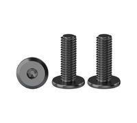 Drenky Vite Testa Piatta M5, 20 Pezzi Viti Testa Piatta M5 X 16 mm Viti Acciaio Inox A2 V2A Viti Nere Antiruggine Viti Di Connessione Per Mobili, Viti a Macchina con Esagono, Nere