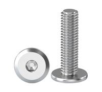 Drenky Viti a Testa Piatta con Esagono Incassato, 10 Pezzi Viti Di Connessione Per Mobili M8 X 30 mm Viti a Testa Semicircolare In Acciaio Inox A2 V2A, Filettatura Completa, Viti a Macchina