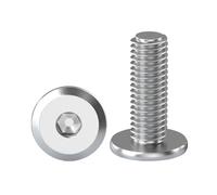 Drenky Viti a Testa Piatta con Esagono Incassato, 10 Pezzi Viti M8 Testa Piatta Acciaio Inox A2 V2A M8 X 16 mm Viti Di Connessione Per Mobili, Viti a Macchina Filettatura Completa