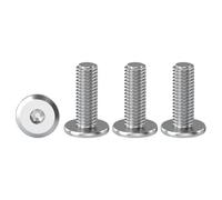 Drenky Viti a Testa Piatta con Esagono Incassato, 20 Pezzi Viti a Testa Semicircolare In Acciaio Inox A2 V2A M4 X 16 mm Viti Di Connessione Per Mobili, Viti a Macchina Filettatura Completa