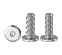 Drenky Viti a Testa Piatta con Esagono Incassato, 20 Pezzi Viti a Testa Semicircolare In Acciaio Inox A2 V2A M6 X 16 mm Viti Di Connessione Per Mobili, Viti a Macchina Filettatura Completa