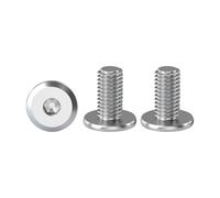 Drenky Viti a Testa Piatta con Esagono Incassato, 20 Pezzi Viti Di Connessione Per Mobili M5 X 10 mm Viti a Testa Semicircolare In Acciaio Inox A2 V2A, Filettatura Completa, Viti a Macchina
