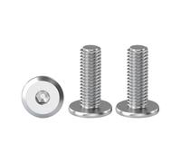 Drenky Viti a Testa Piatta e Semicircolare, 20 Pezzi in Acciaio Inox A2 V2A, M5 x 20 mm, Esagono Incassato, Viti di Connessione per Mobili