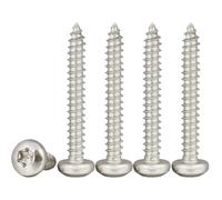 Drenky Viti Autofilettanti Torx, M4x25mm Viti Per Legno In 304 Acciaio Inossidabile 100 pezzi Vite a Testa Bombata Filettatura Intera