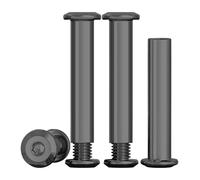 Drenky Viti Di Collegamento M6 Viti A Manicotto Nero In Acciaio Inox A2 V2A Dado A Manicotto M6x40mm Per Mobili, Armadi, Tavole Di Legno, 10 Pezzi (10 x Viti Per Mobili, 10 x Dado A Manicotto)