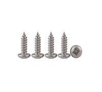 Drenky Viti per Legno, M3 x 10mm Viti Autoperforanti In 304 Acciaio Inossidabile 100 pezzi Vite Testa Tonda Bombato a Croce Phillips Filettatura Intera