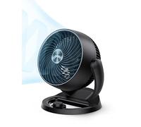 Dreo 28 dB Ventilatore da Tavolo Silenzioso, Diametro 18 cm, 3 Velocità, Inclinazione Regolabile a 120°, Compatto, Discreto, Portatile Per Camera Da Letto o Ufficio, Modello Fox One, Nero