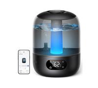 DREO 3L Quiet Children's Environment Humidifier 26dB with Humidity Sensor | Ultrasonic Cool Mist, 360° Nozzle, 30h Autonomy, Essential Oil Diffuser, Ambient Light, for Home and Plants,Intelligenti