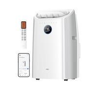 DREO Condizionatore Portatile 10.000 BTU AC per Camera da letto, Raffreddamento Senza Drenaggio, Silenzioso, Controllo Tramite Applicazione/voce, Timer 24 ore, con Ventola e Deumidificatore