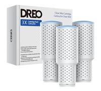 Dreo Confezione da 3 cartucce per umidificatori, compatibili con umidificatori Dreo HM311/311S/524/524S/306, riducono l'accumulo di contaminanti, nebbia più sana, pulizia più facile