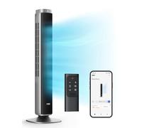 Dreo Fan Pilot Pro Tower con telecomando, 25 DB Quiet DC Portable Bladeless Fan an, 90°, timer 12H, 9 velocità, 4 modalità, display LED con controllo touch, fan del pavimento per Bedroom Home Office