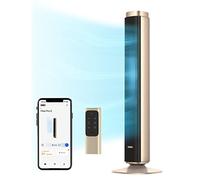 Dreo Pilot Pro S - Ventilatore a torre per camera da letto, 25 dB, silenzioso, senza pale, funziona con Alexa, Google, App, Remote, 8,5 m/s, oscillazione a 90°, timer 12H, ventola di raffreddamento da