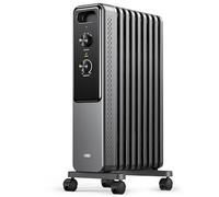 Dreo Radiatore a olio 2000W con 9 elementi, stufa elettrica silenziosa per camera da letto, termostato regolabile, protezione surriscaldamento e ribaltamento, blocco bambini e risparmio energetico