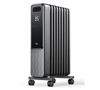 Dreo Radiatore Elettrico Basso Consumo 2000W, Radiatore ad Olio 9 Elementi con Telecomando, 3 Livelli, 4 Modalità, Timer 24h, Protezione Surriscaldamento e Ribaltamento, Riscaldatore con Termostato