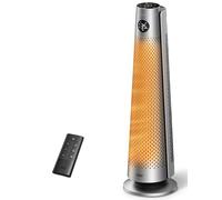 Dreo Termoventilatore a risparmio energetico 2000W con telecomando, 25 dB silenzioso, oscillazione 120°, termostato, 5 modalità 3 velocità, protezione 7 livelli, timer 12h, stufa ceramica PTC