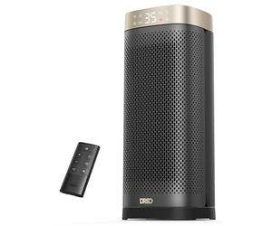 DREO Termoventilatore in ceramica da 2000 W, silenzioso e a risparmio energetico con termostato, timer 12 ore, 3 modalità, oscillazione 70°, riscaldatore elettrico da 16 pollici per ambienti