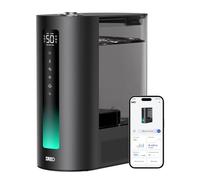DREO Umidificatore intelligente da 6 l, per ambienti grandi, nebbia calda e fredda per camera da letto, 60 ore di autonomia, sensore di umidità preciso, diffusore di aromi e compatibile con Alexa