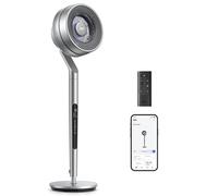 Dreo Ventilatore a piedistallo con controllo intelligente, ventilatori silenziosi DC per camera da letto, ventilatore oscillante omnidirezionale 120°+85°, Wi-Fi/Voice/Alexa, 100 piedi, 10 velocità, 6