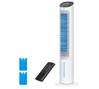 DREO Ventilatore a Torre con Raffrescamento, ventilatore silenzioso con raffreddamento ad acqua, raffrescatore evaporativo 40 pollici, oscillazione 80°, 3 modalità, 4 velocità, telecomando