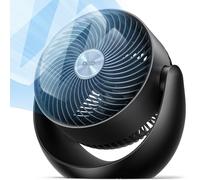 Dreo - Ventilatore per camera da letto, circolatore d'aria da tavolo per tutta la stanza, 11 pollici, forte flusso d'aria di 40 piedi, inclinazione regolabile di 120°, 28 dB a basso rumore, silenzioso