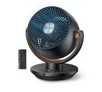 Dreo Ventilatore per camera da letto, ventilatore di circolazione dell'aria del computer con telecomando, ventilatori da tavolo da 11 pollici per tutta la stanza, flusso d'aria potente da 60 piedi,