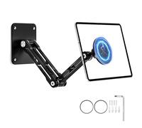 Drepint Supporto da Parete per Tablet, Supporto magnetico per Tablet, Porta Cellulare in Alluminio Girevole a 360° Adatto per Tutti Smartphone, La Maggior Parte dei laptop ed E-reader