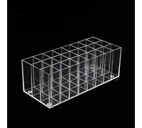 DRERIO Organizzatore per rossetti con 24 scomparti, custodia in acrilico per lucidalabbra e balsamo