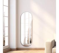 DRERIO Specchi adesivi da parete 50 cm, design lungo adesivo senza cornice in 3 parti, grande rettangolare per porta, corridoio (3 parti, 50 cm x 50 cm)