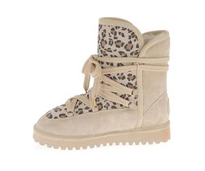 dresco Chaleypo, Scarpe Città Stivali da Neve Donna, Sabbia Leopard, 40 EU
