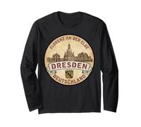 Dresda Florenz An der Elbe Distintivo Architettura Tedesca Maglia a Manica