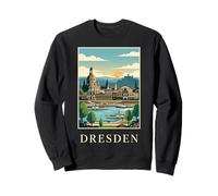 Dresda, Germania, Riverfront, Orizzonte, Viaggiare, Arte Felpa
