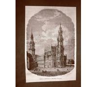 Dresda o Dresden nel 1866 La Chiesa cattolica Sassonia Germania