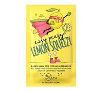 Dresdner Essenz Easy Peasy Lemon Squeezy - Schiuma da bagno per gli amanti del limone, con olio di pompelmo e lecitina, cura ringiovanente e vitalizzante, vegana, 60 g