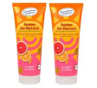 Dresdner Essenz - Gel doccia nutriente, sole nel cuore, arancia pompelmo, 2 x 250 ml