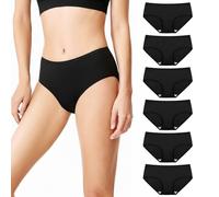 DRESHOW 6 Pezzi Mutandine da Donna Cotone Mutandine Donna vita Media Morbide e Traspiranti per un Comfort Quotidiano