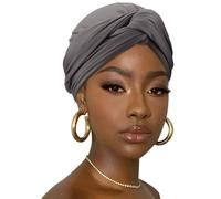 DRESHOW Avvolgere i Capelli per le Donna Morbido Turbante Maglia Stretch Sciarpa Testa Traspirante Leggero Turbante Tinta Unita