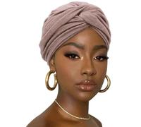 DRESHOW Avvolgere i Capelli per le Donna Morbido Turbante Maglia Stretch Sciarpa Testa Traspirante Leggero Turbante Tinta Unita