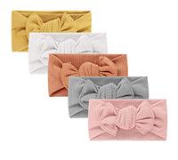 DRESHOW Bébé Bandeaux Bébé Fille Bandeau Cheveux Bande de Cheveux Arc Bande de Cheveux Bandeaux Accessoires Bébé Fille Enfant Turban Bandeau